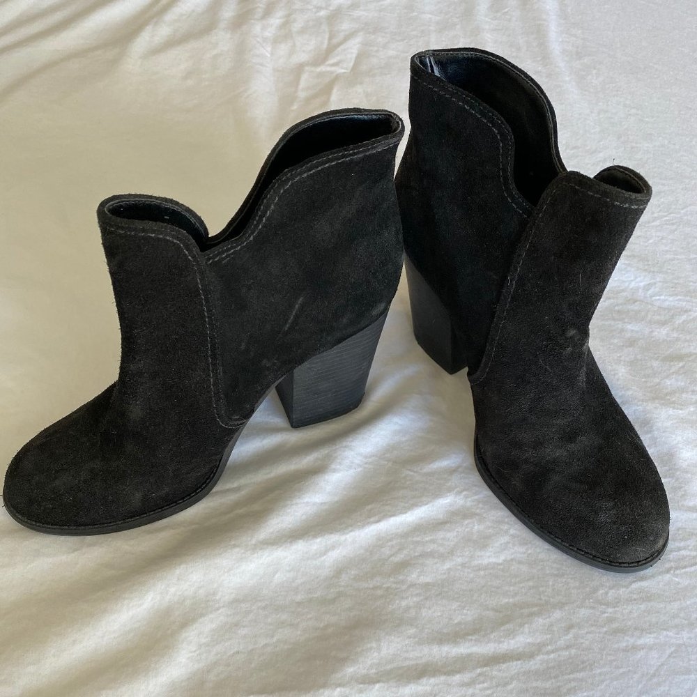 Jessica Simpson Black Ankle Boot Heel Size 8